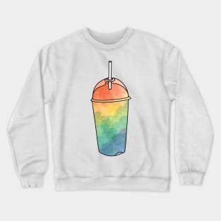 Rainbow Slushie Watercolor Crewneck Sweatshirt